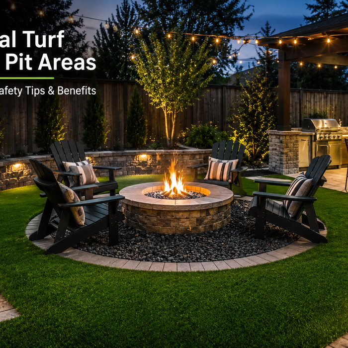 Blog #027: Artificial Turf for Fire Pit Areas — Design Ideas, Safety Tips & Benefits