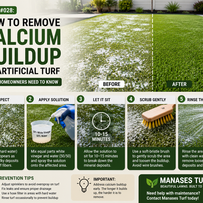 Blog #028: How to Remove Calcium Buildup on Artificial Turf — What Homeowners Need to Know