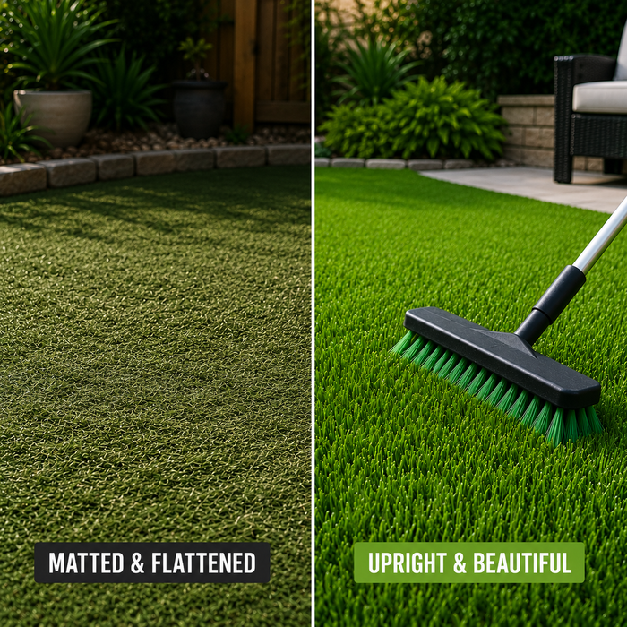 Blog #031: Why Is My Artificial Turf Matted Down? How to Restore Flattened Grass Fibers