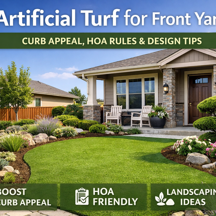 Blog #018: Artificial Turf for Front Yards — Curb Appeal, HOA Rules & Design Tips