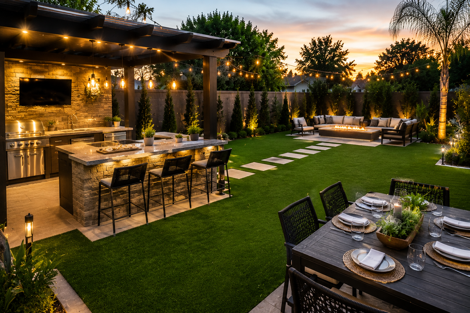 Blog #026: Artificial Turf for Outdoor Kitchens & Entertainment Areas — A Stylish, Low-Maintenance Upgrade
