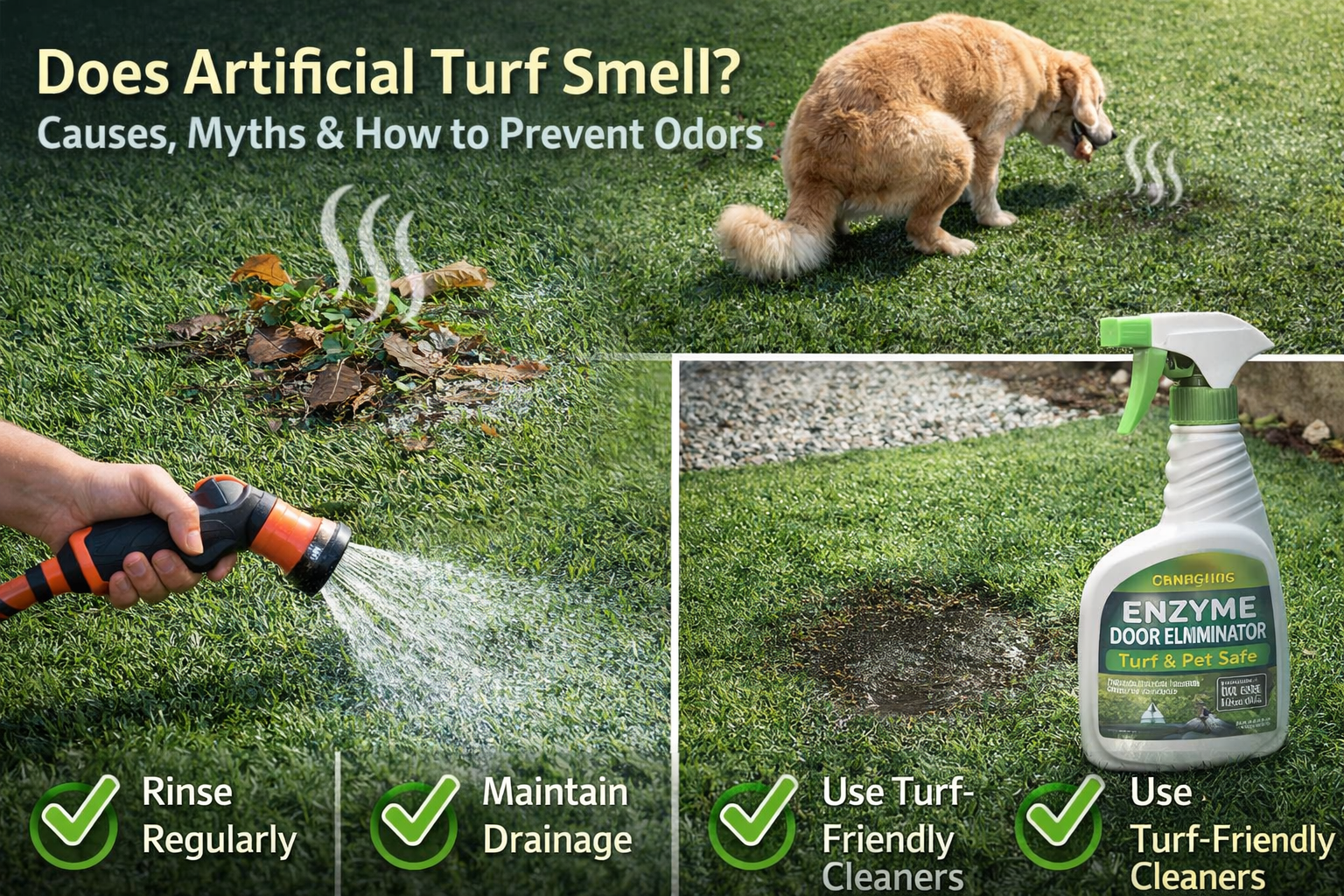 Blog #020: Does Artificial Turf Smell? Causes, Myths & How to Prevent Odors