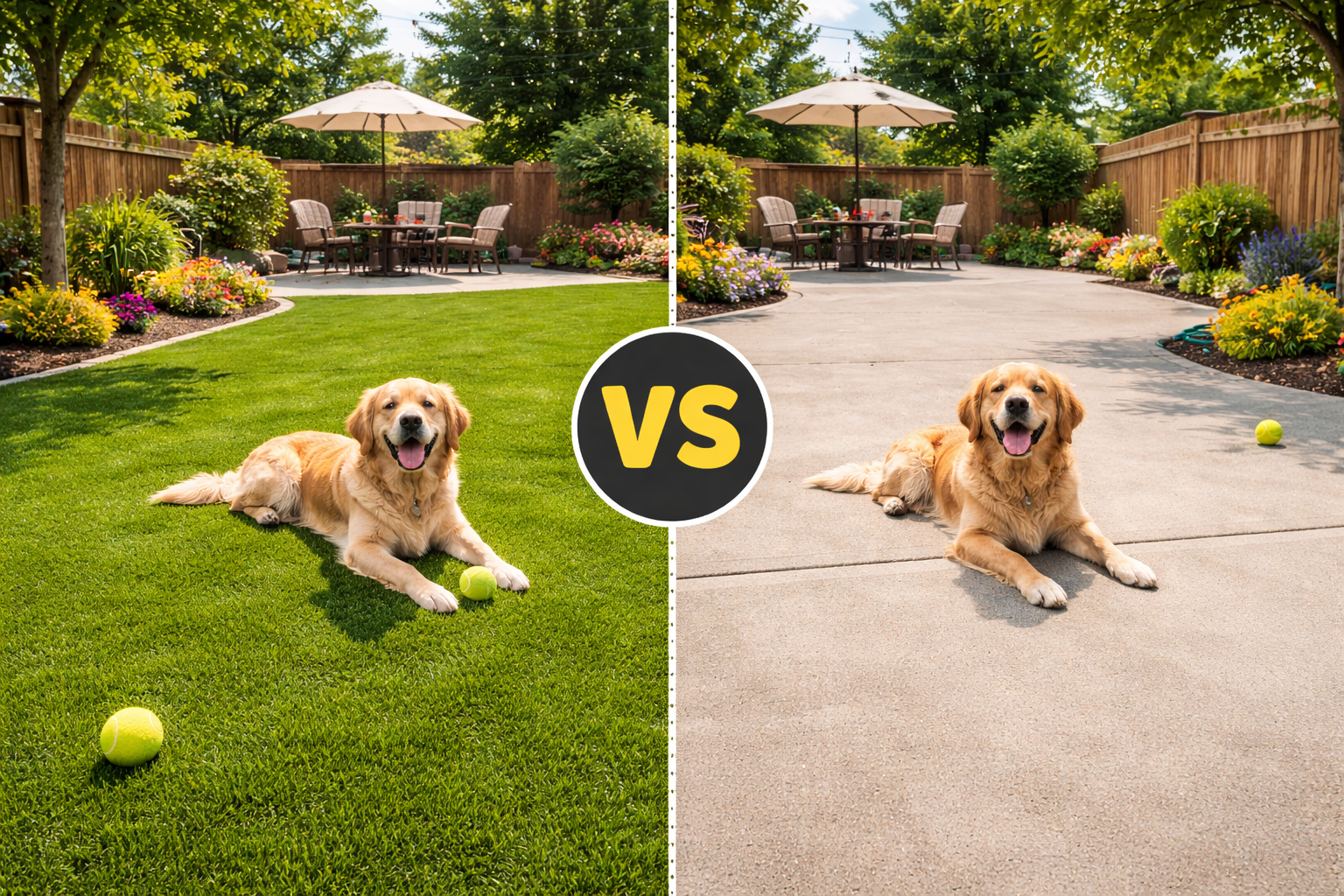 Blog #013: Artificial Turf VS Concrete  — Which is Better For Your Outdoor Space?