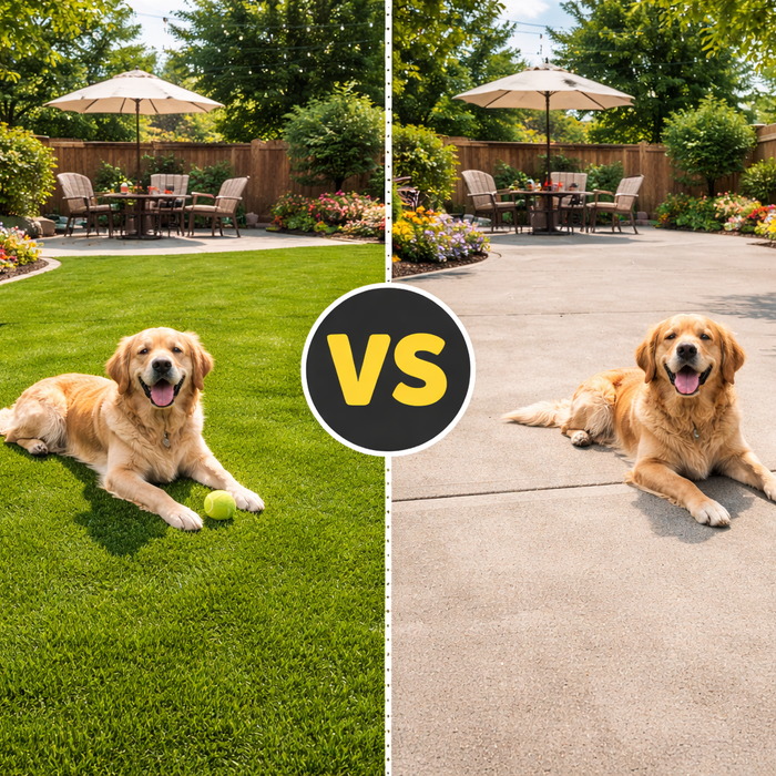 Blog #013: Artificial Turf VS Concrete  — Which is Better For Your Outdoor Space?