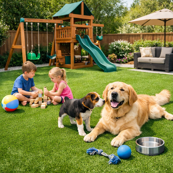 Blog #006: Artificial Turf For Families & Pet — Safe, Clean and Built For Everyday Life