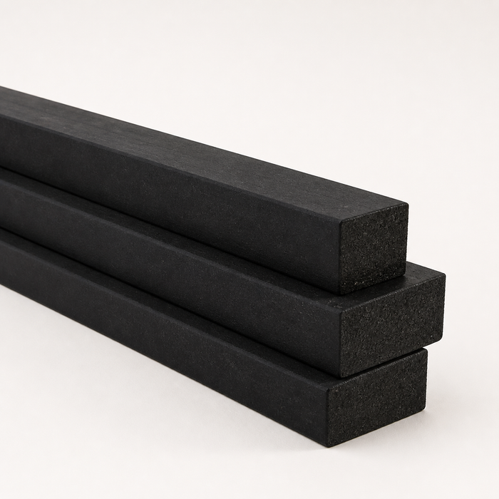 Poly Board (2" x 2" x 12 ft), Black product image